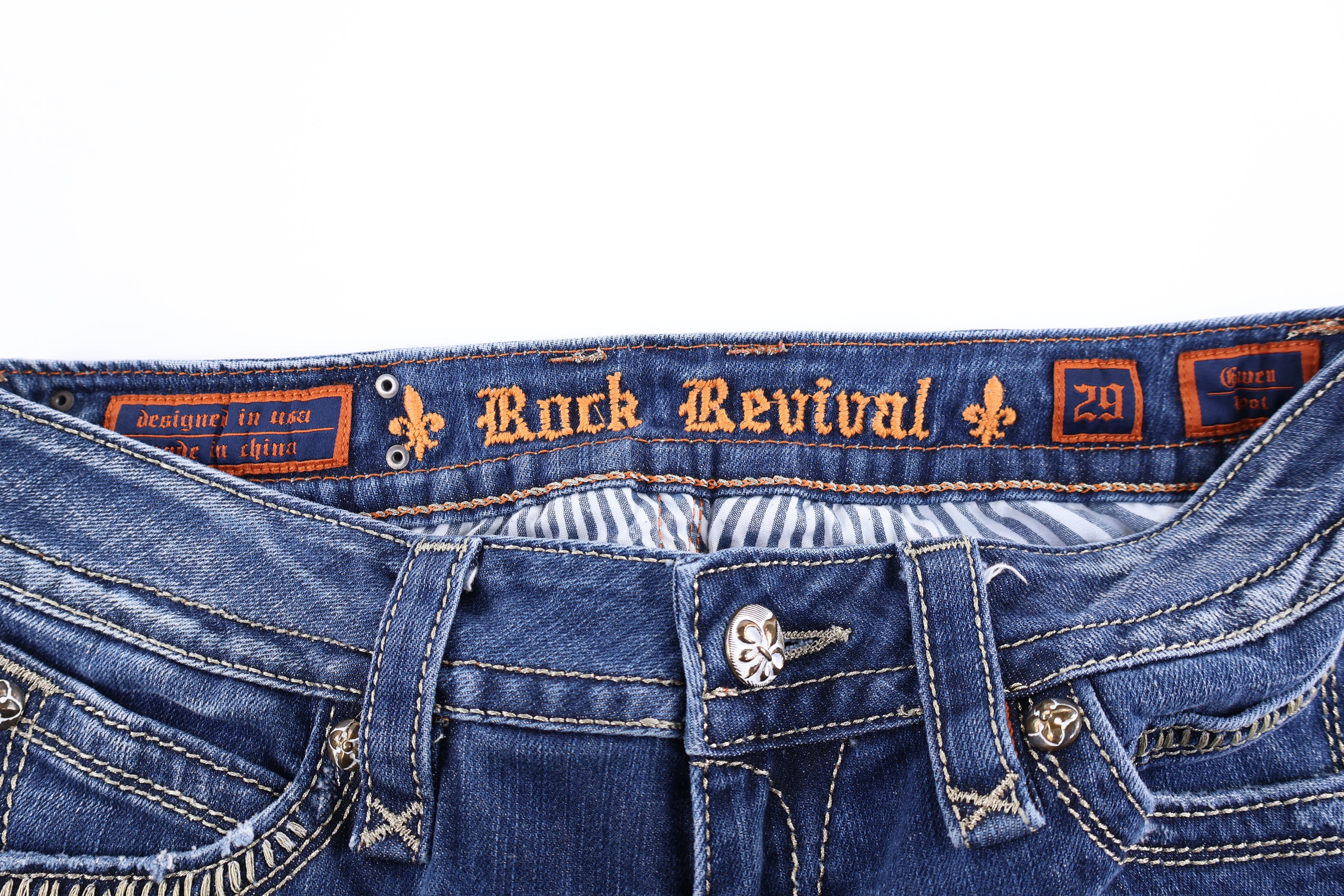 Women's Rock Revival Dark Wash Denim Jeans