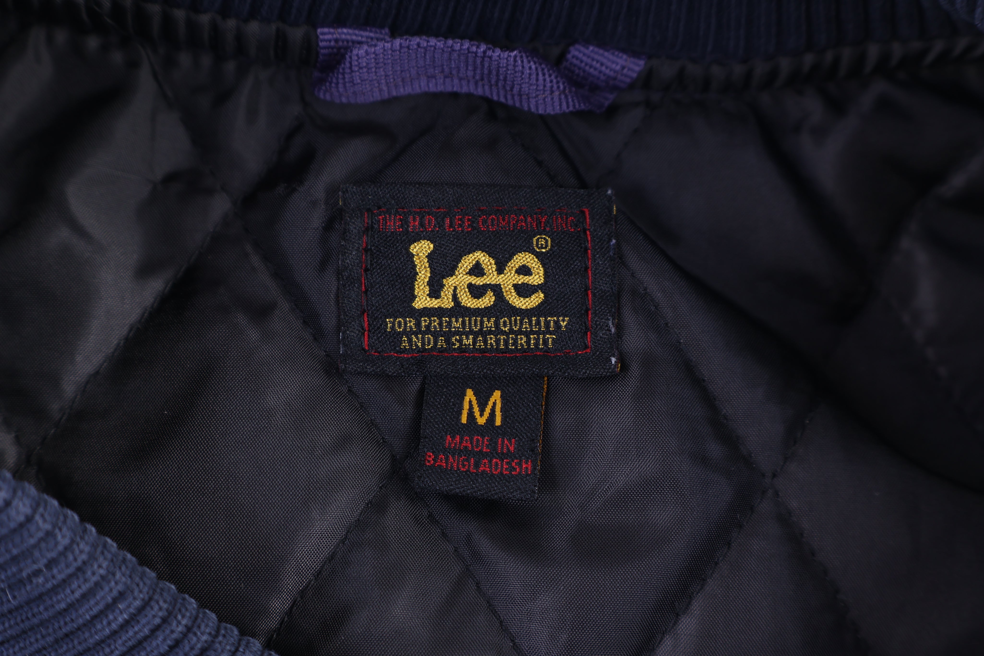 80's Lee Blue Corduroy Bomber Jacket
