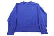 Polo Ralph Lauren Embroidered Logo Blue Sweater