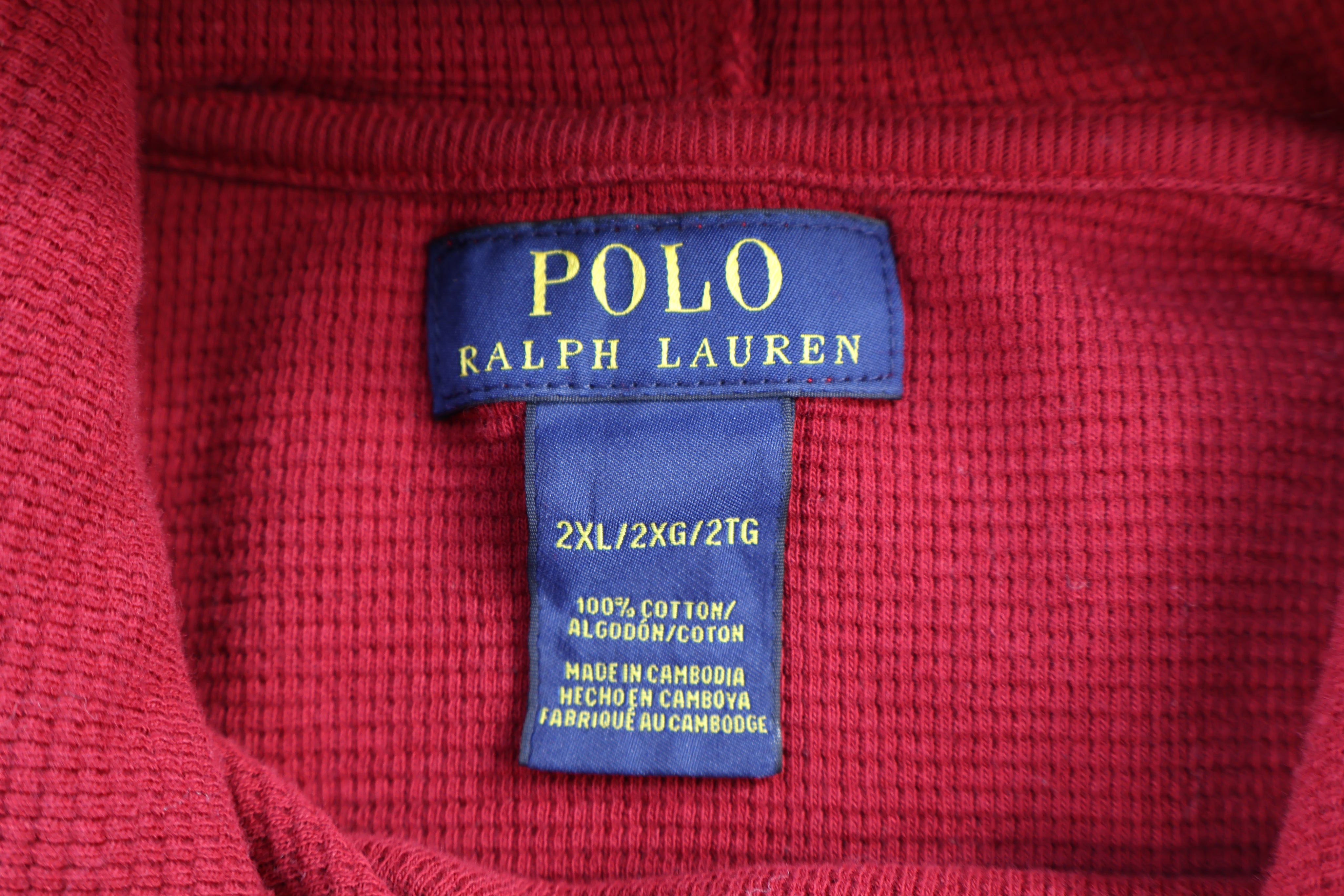 Polo Ralph Lauren Embroidered Logo Maroon Pullover Sweater