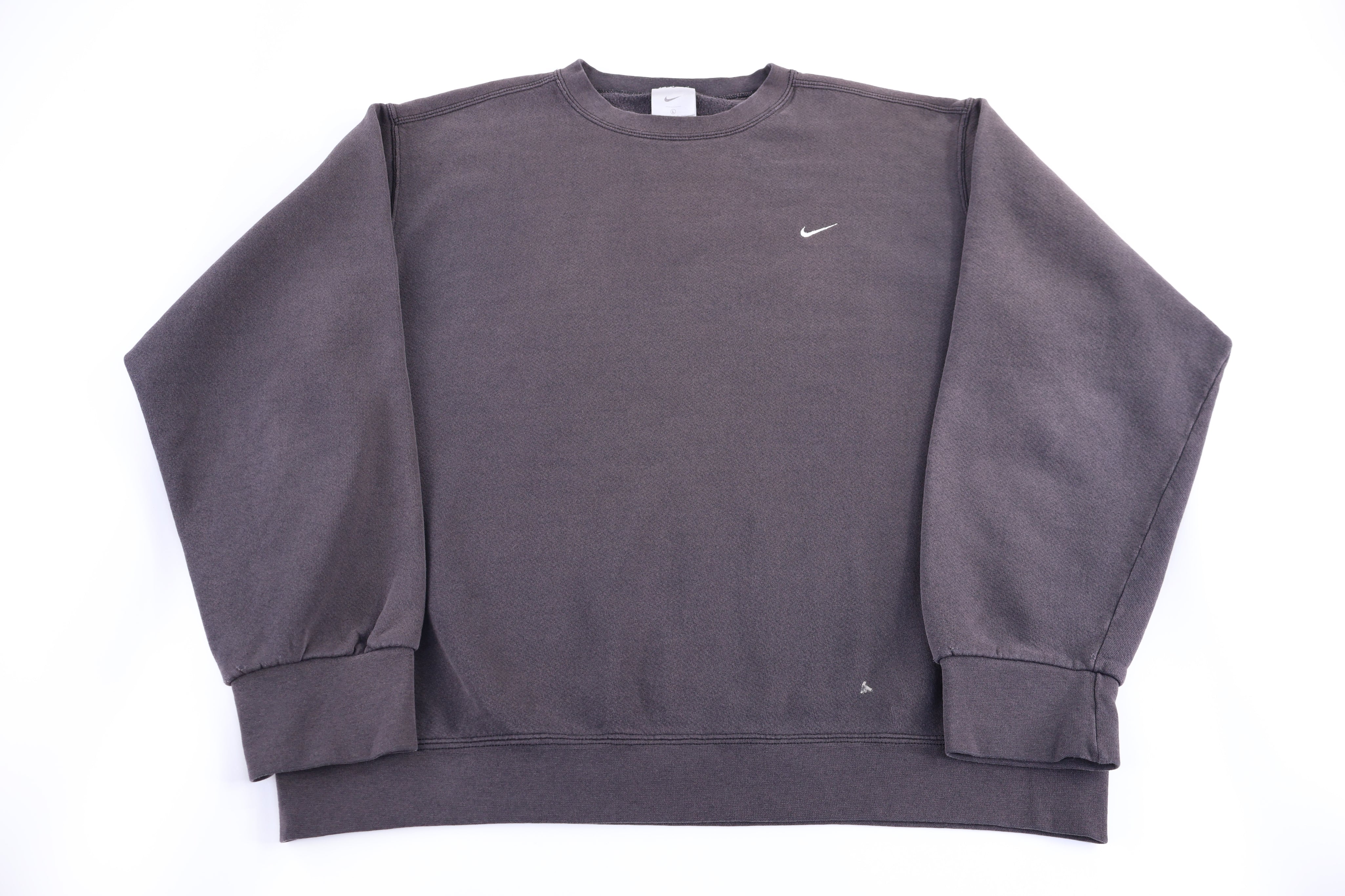 Vintage Nike Embroidered Logo Grey Sweatshirt