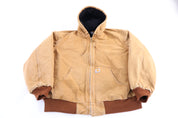 Carhartt Logo Patch Tan Full Zip Jacket