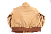 Carhartt Logo Patch Tan Full Zip Jacket