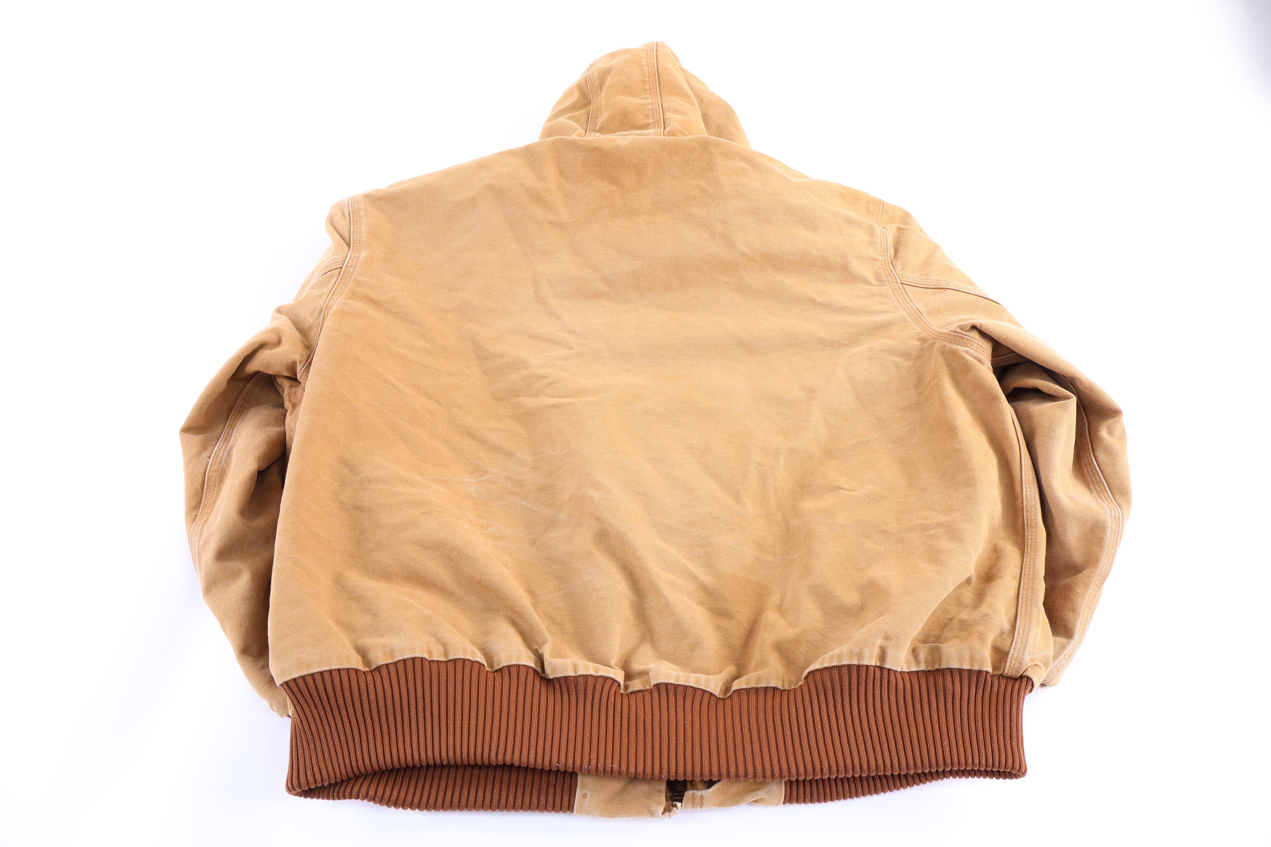 Carhartt Logo Patch Tan Full Zip Jacket
