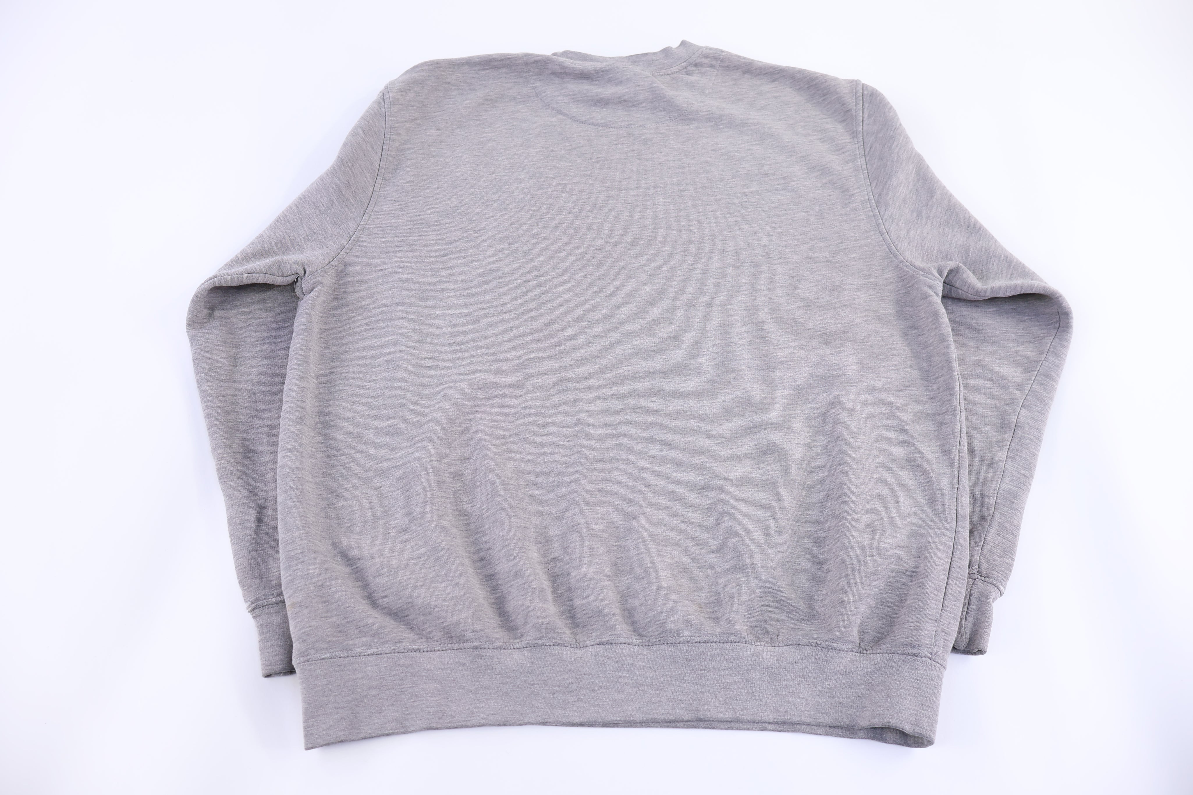 Vintage Nike Embroidered Logo Grey Sweatshirt