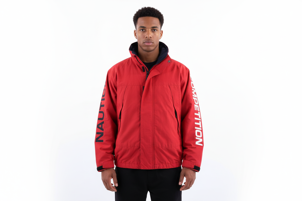 Nautica Competition Red Full Zip Jacket