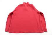 Polo by Ralph Lauren Embroidered Logo Red Quarter Zip Sweater