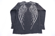 Affliction Grunge Graphic Reversible LS T-shirt