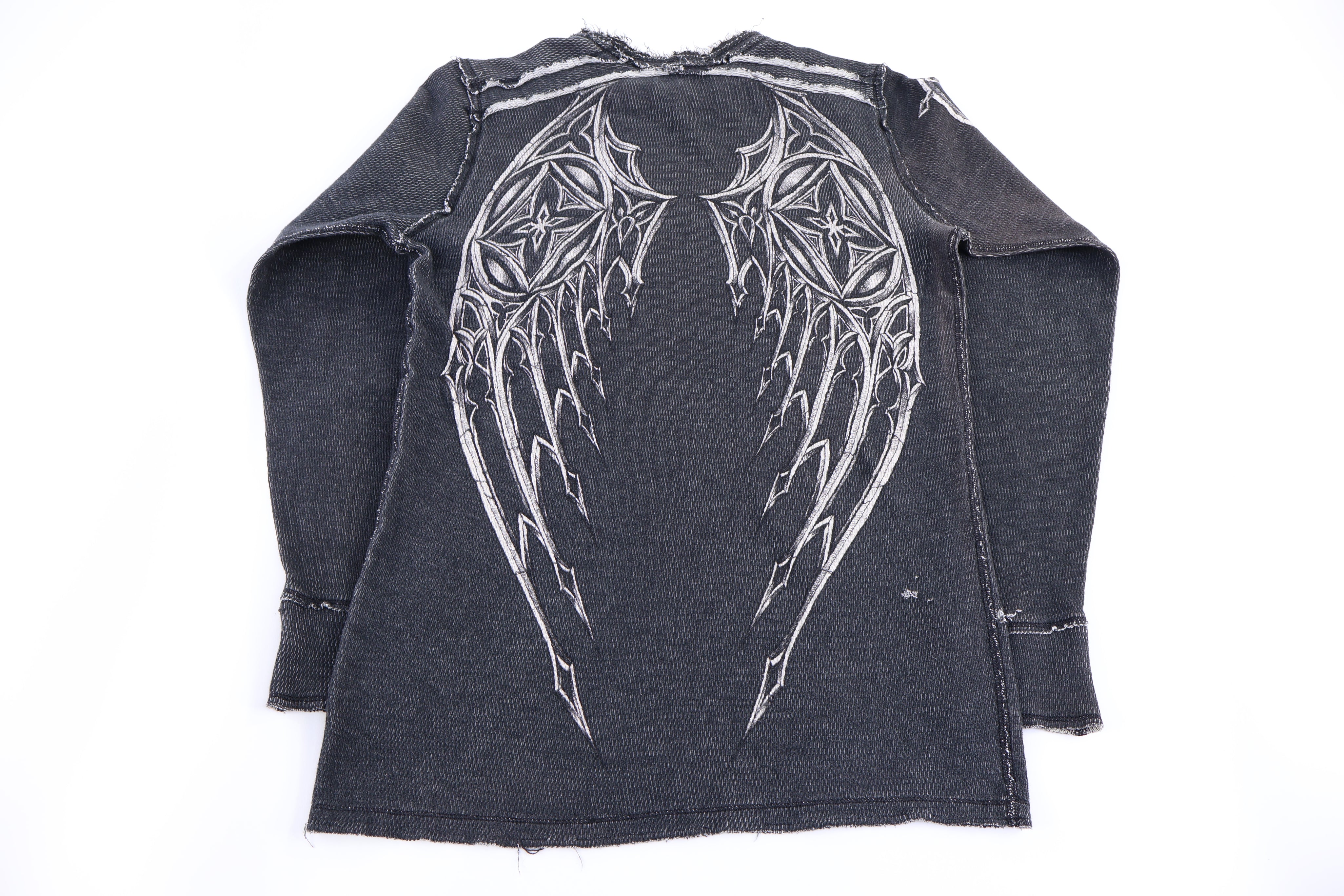 Affliction Grunge Graphic Reversible LS T-shirt