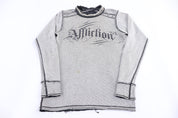 Affliction Grunge Graphic Reversible LS T-shirt