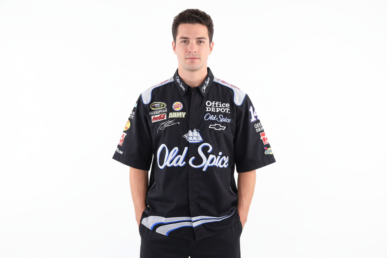 Nascar Old Spice Racing Button Down