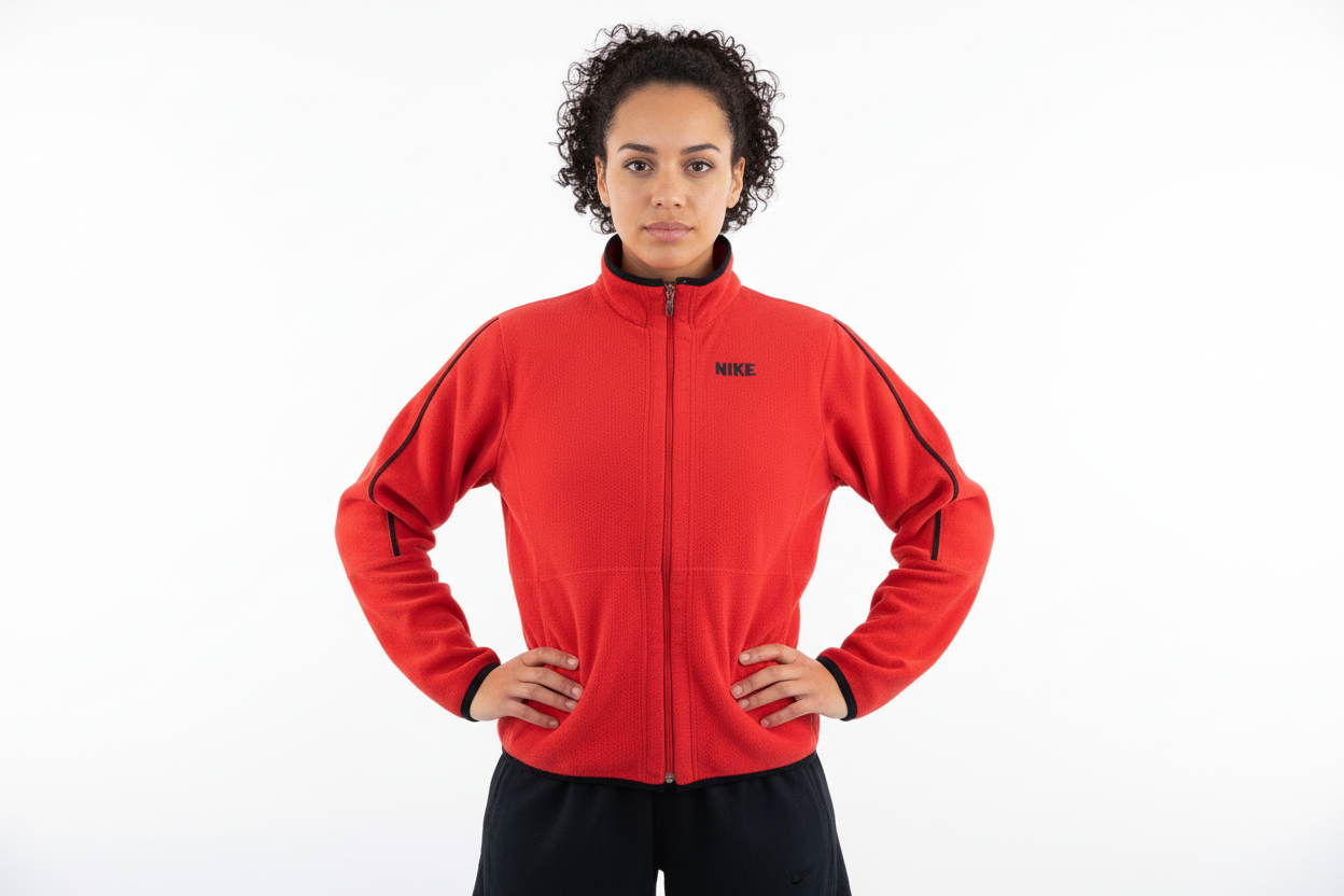 Women's Nike Red Full Zip Fleece Jacket