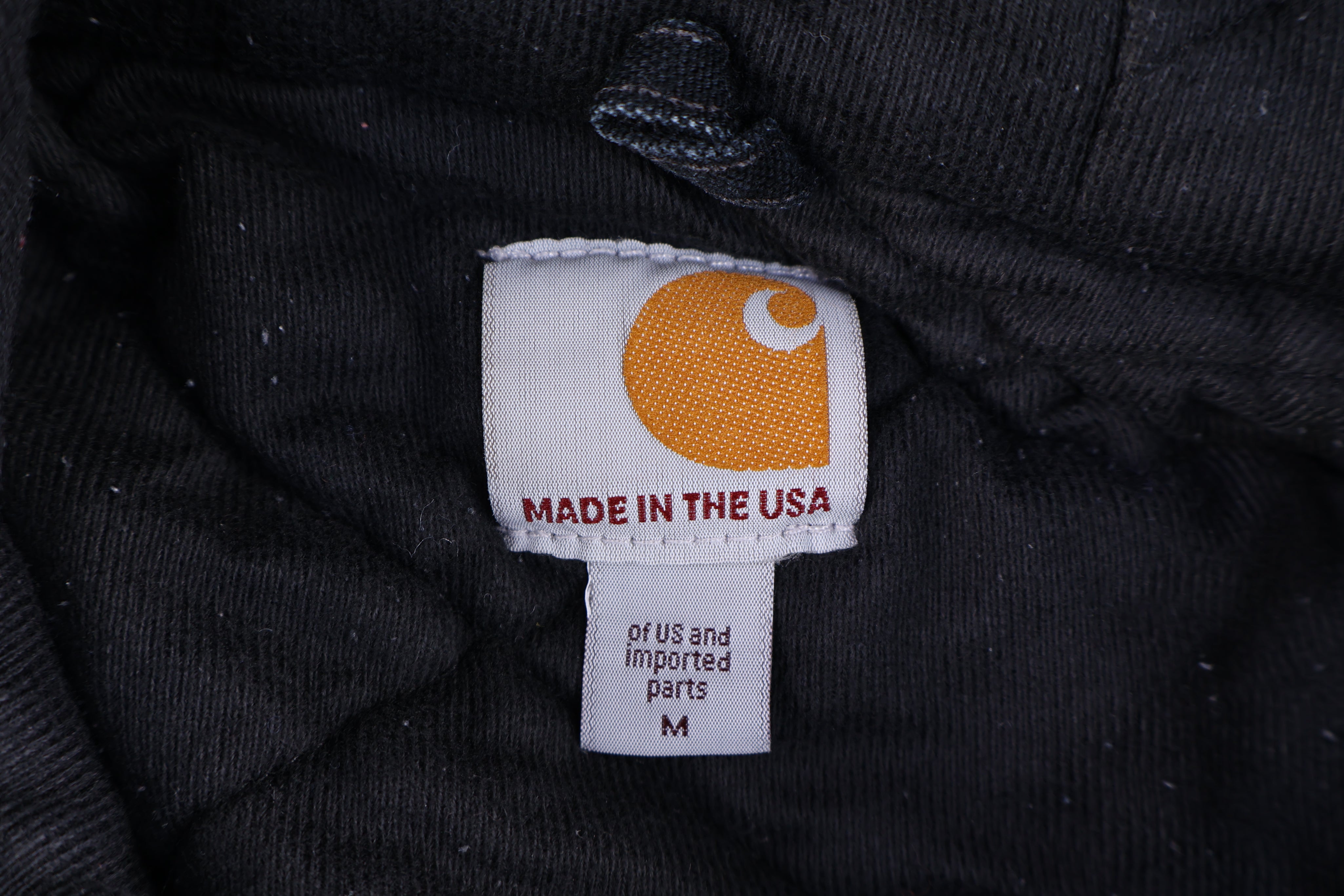 Carhartt Logo Patch Black Full Zip Jacket