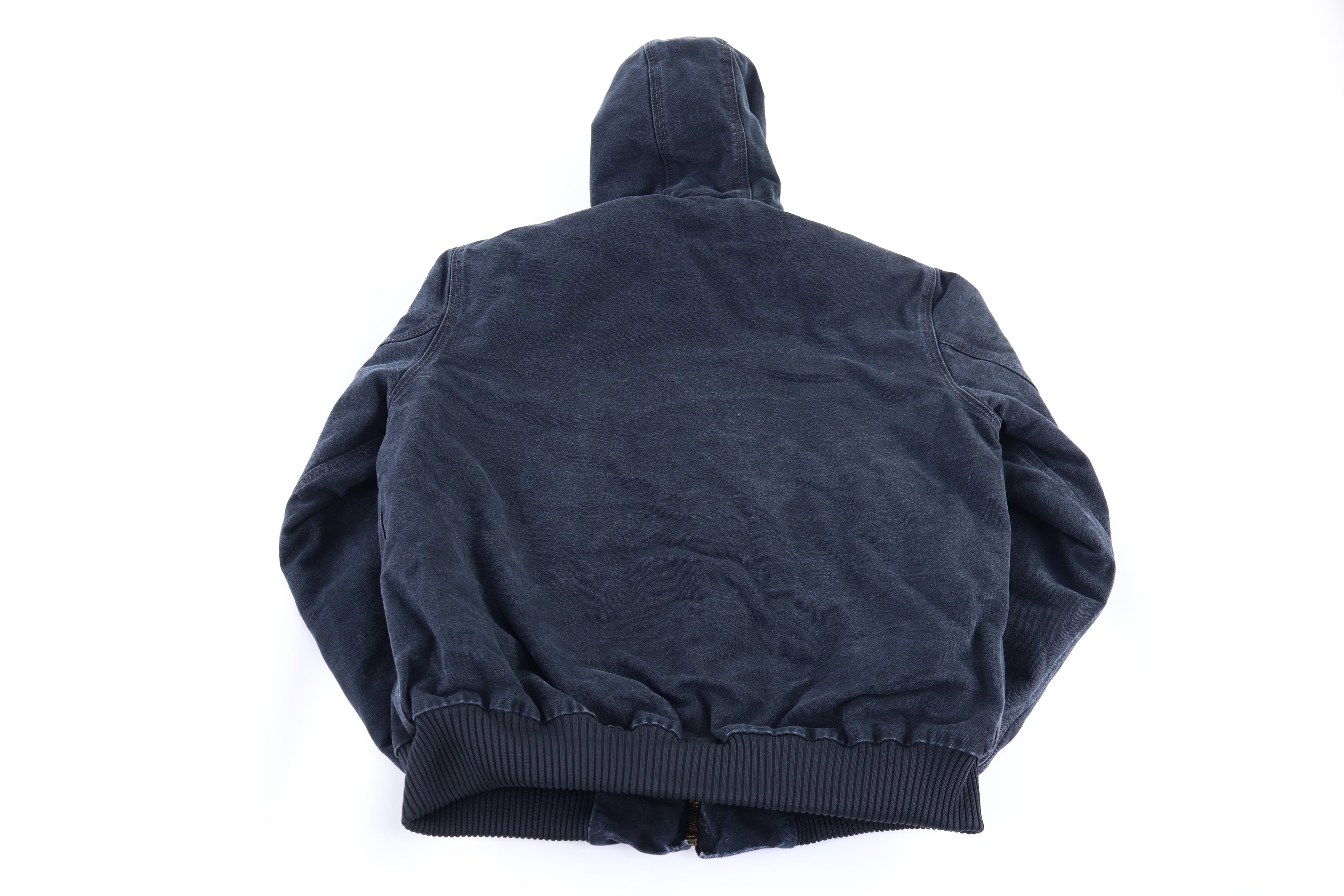 Carhartt Logo Patch Black Full Zip Jacket