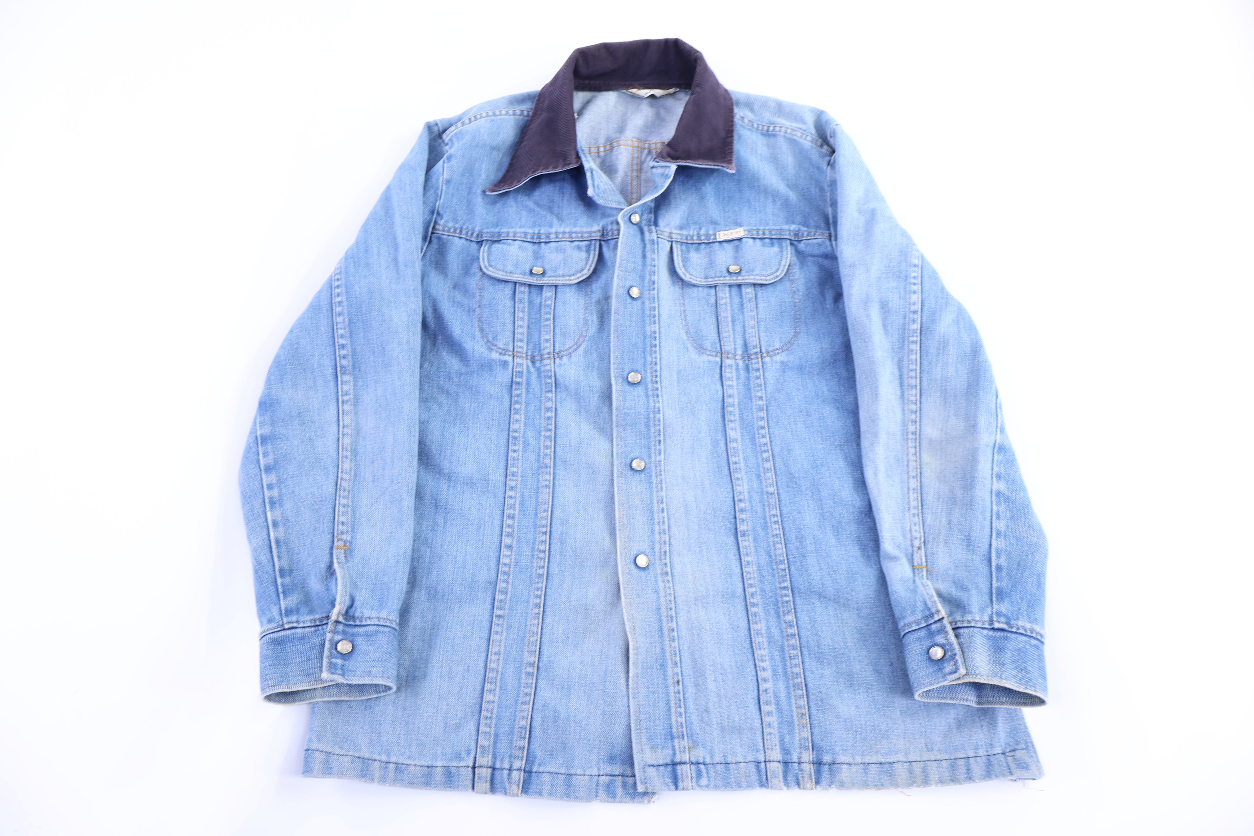 80's Sedgefield Light Wash Denim LS Button Down