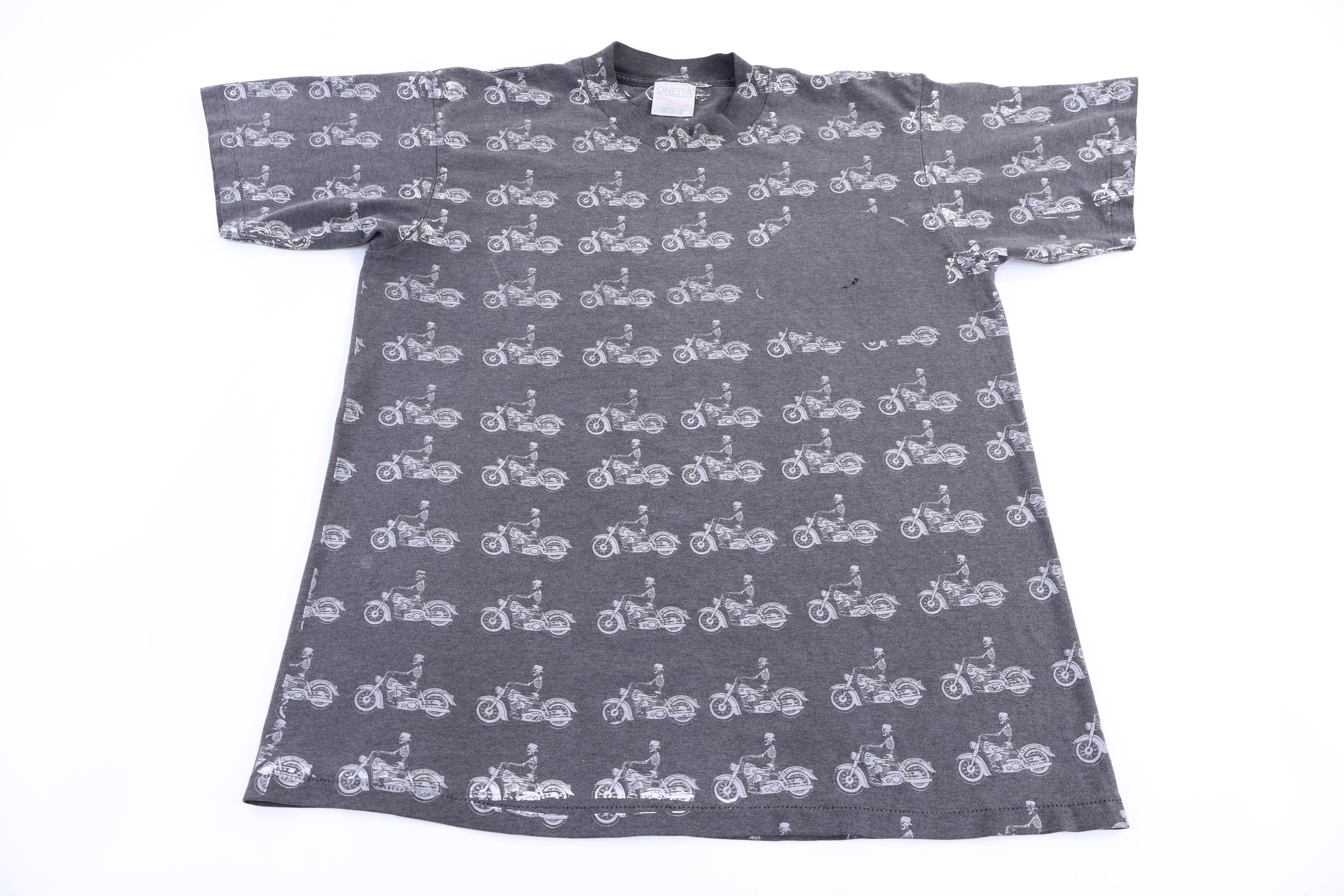 90's Skeletons & Bikes Graphic T-shirt
