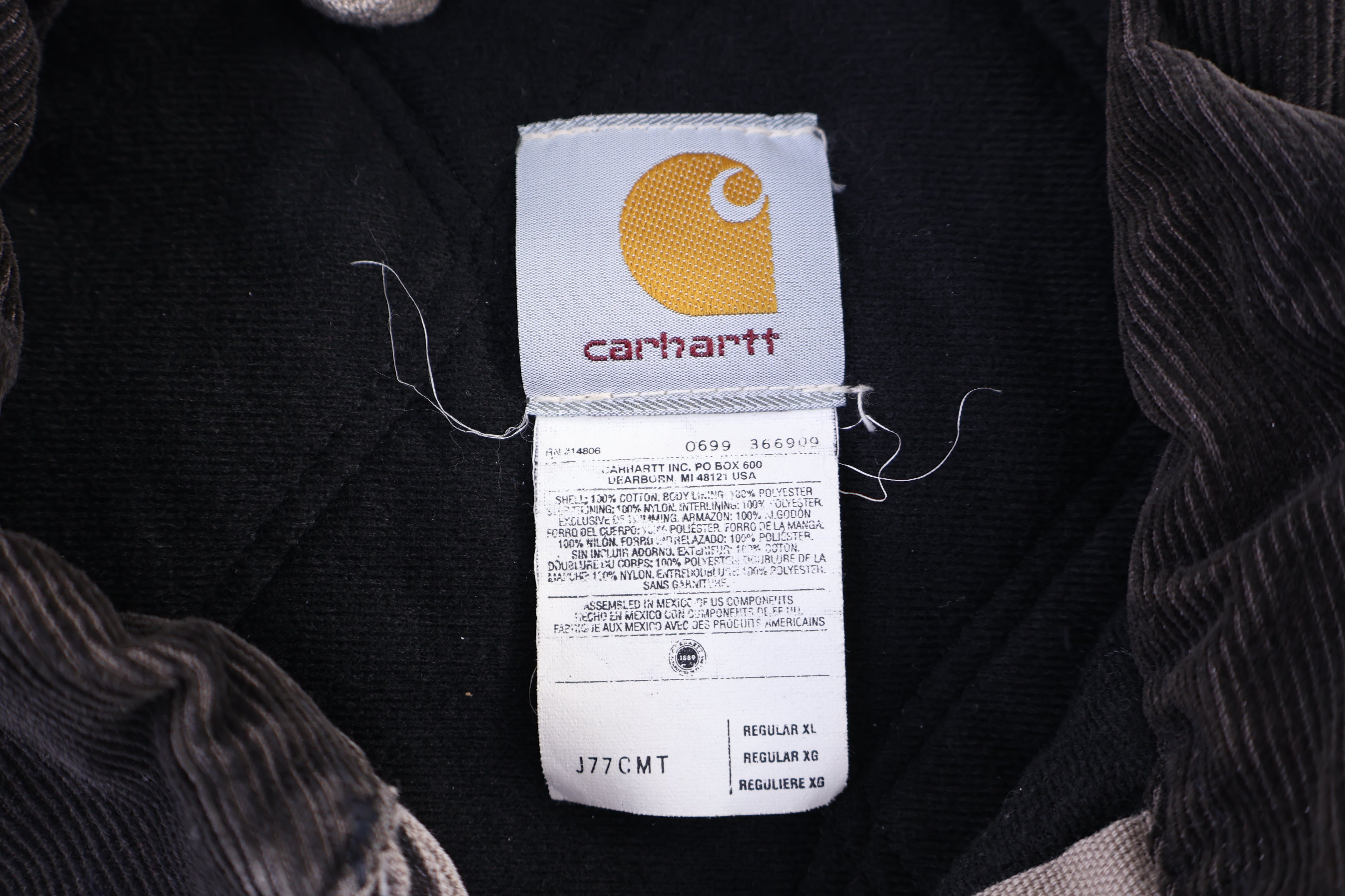 Carhartt Logo Patch Aztec Pattern Full Zip Jacket