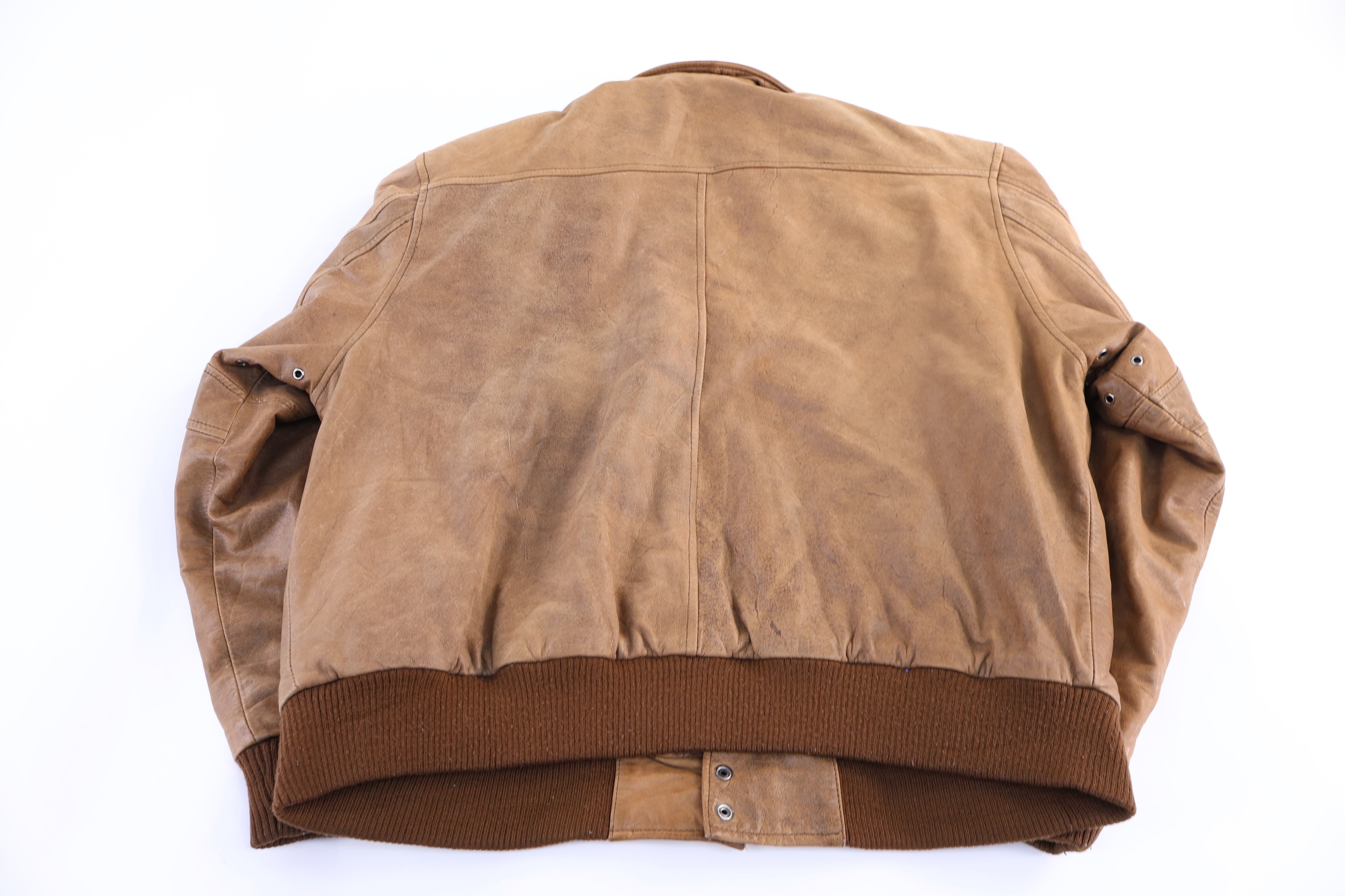 1990 Amron Leather Bomber Jacket