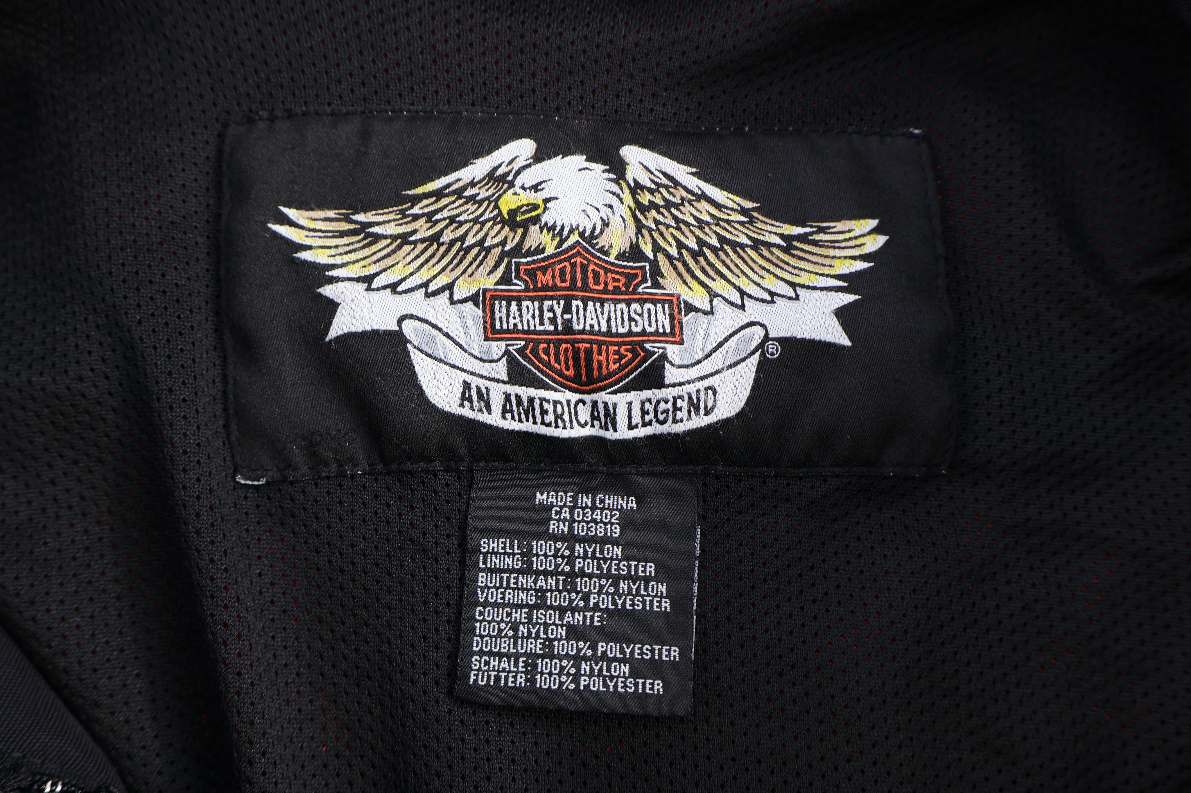 Harley Davidson Motorcycles Lightweight Jacket