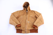 Carhartt Logo Patch Tan Full Zip Jacket