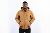 Carhartt Logo Patch Tan Full Zip Jacket
