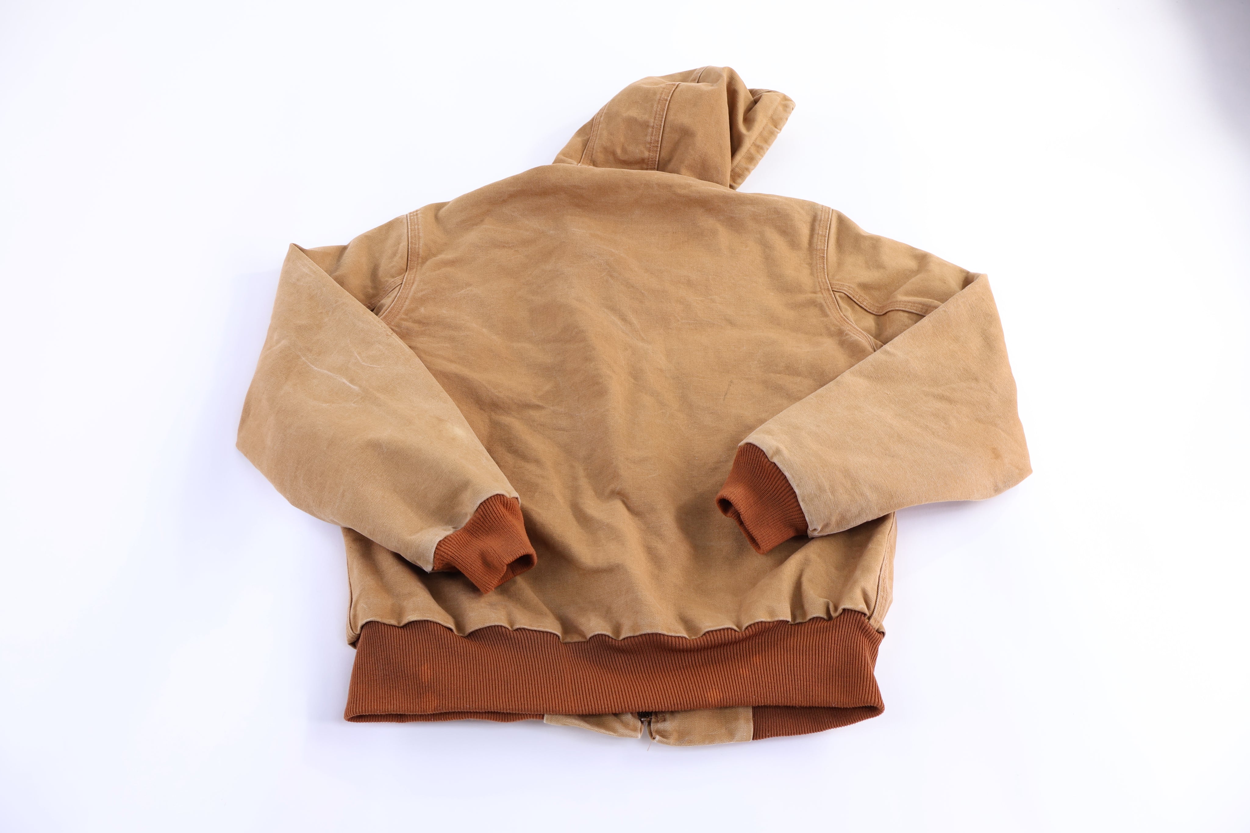 Carhartt Logo Patch Tan Full Zip Jacket