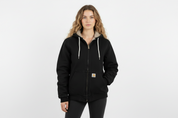 Women's Carhartt Logo Patch Black Full Zip Jacket