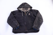 Women's Carhartt Logo Patch Black Full Zip Jacket