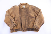 90's New Territories Leather Bomber Jacket