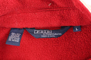 Polo by Ralph Lauren Embroidered Logo Red Fleece Jacket