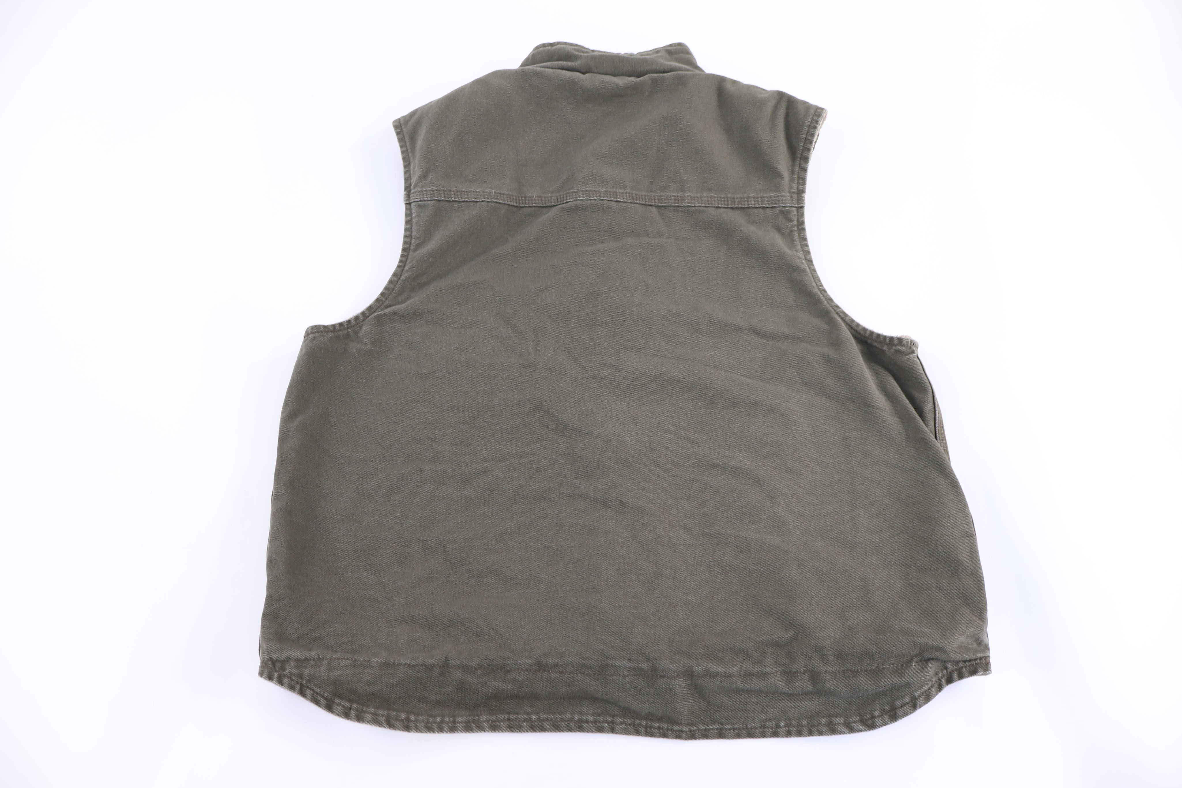 Carhartt Logo Patch Green Full Zip Vest