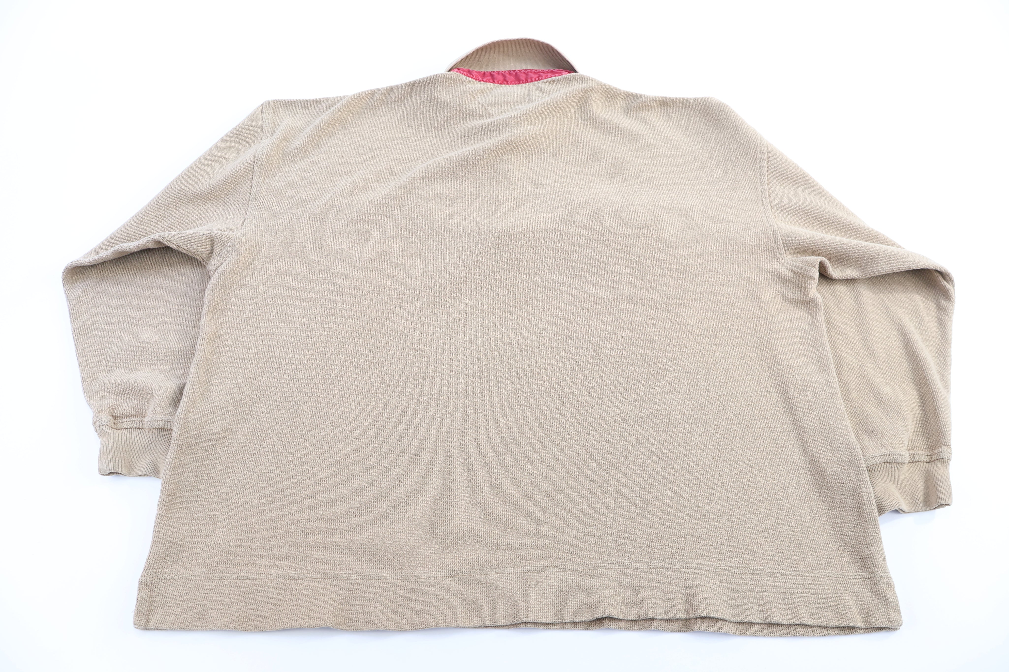 Vintage Tommy Hilfiger Tan Henley Sweater