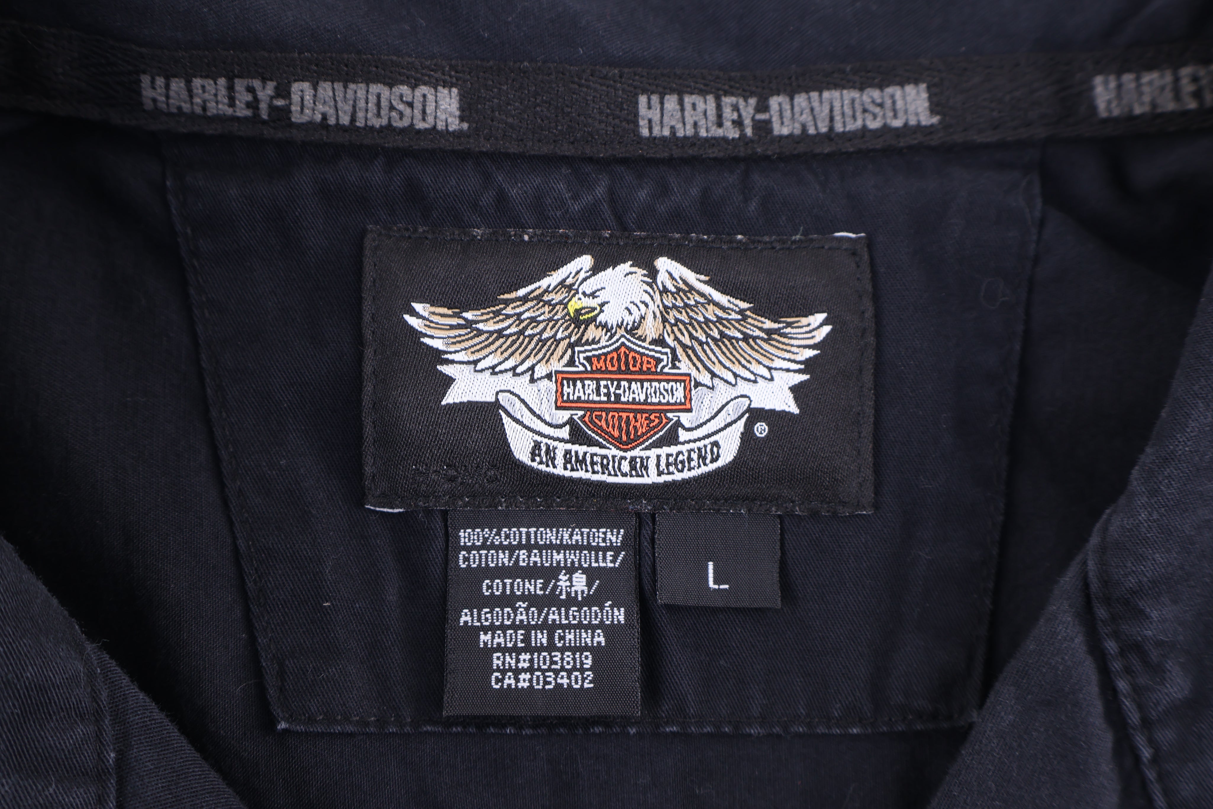 Harley Davidson Motorcycles Button Down