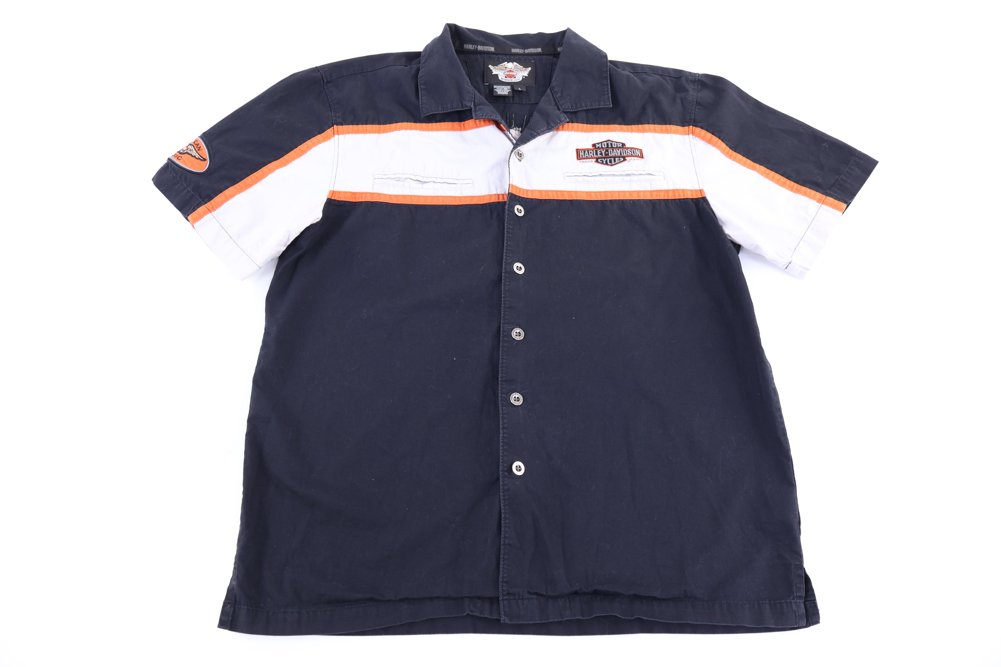 Harley Davidson Motorcycles Button Down