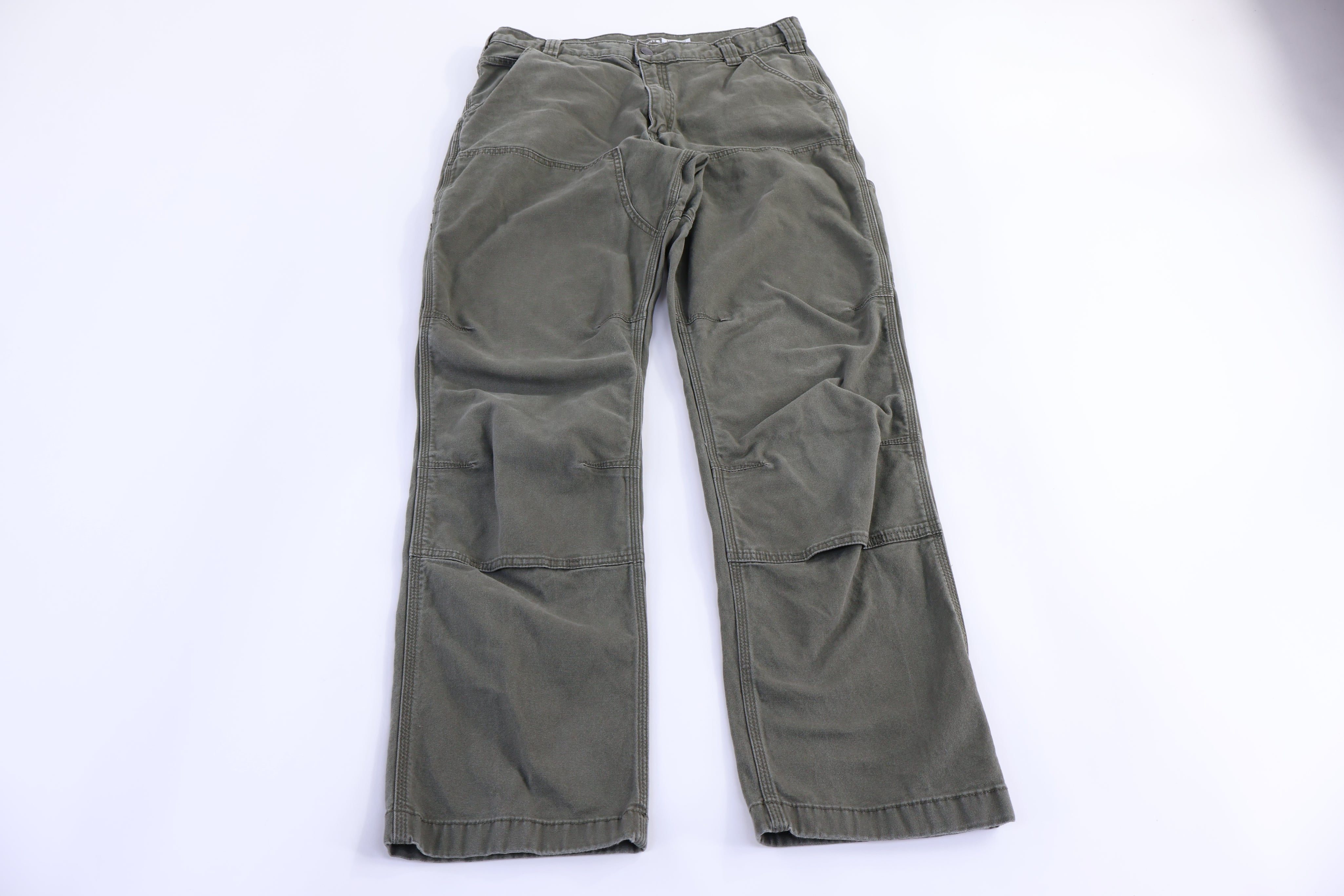 Carhartt Logo Patch Green Double Knee Pants