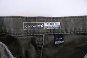 Carhartt Logo Patch Green Double Knee Pants