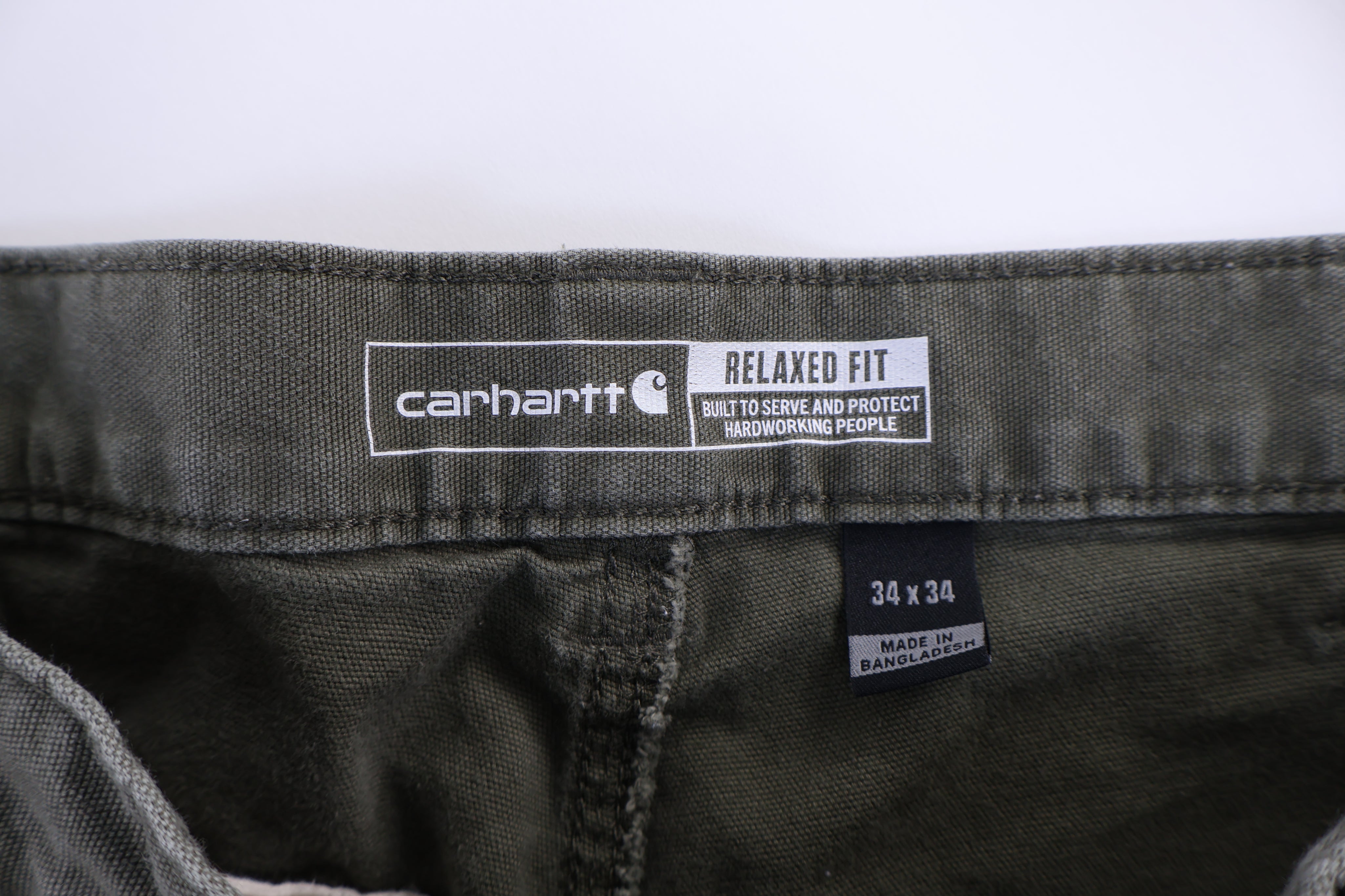Carhartt Logo Patch Green Double Knee Pants