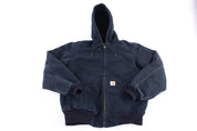 Carhartt Logo Patch Black Full Zip Jacket