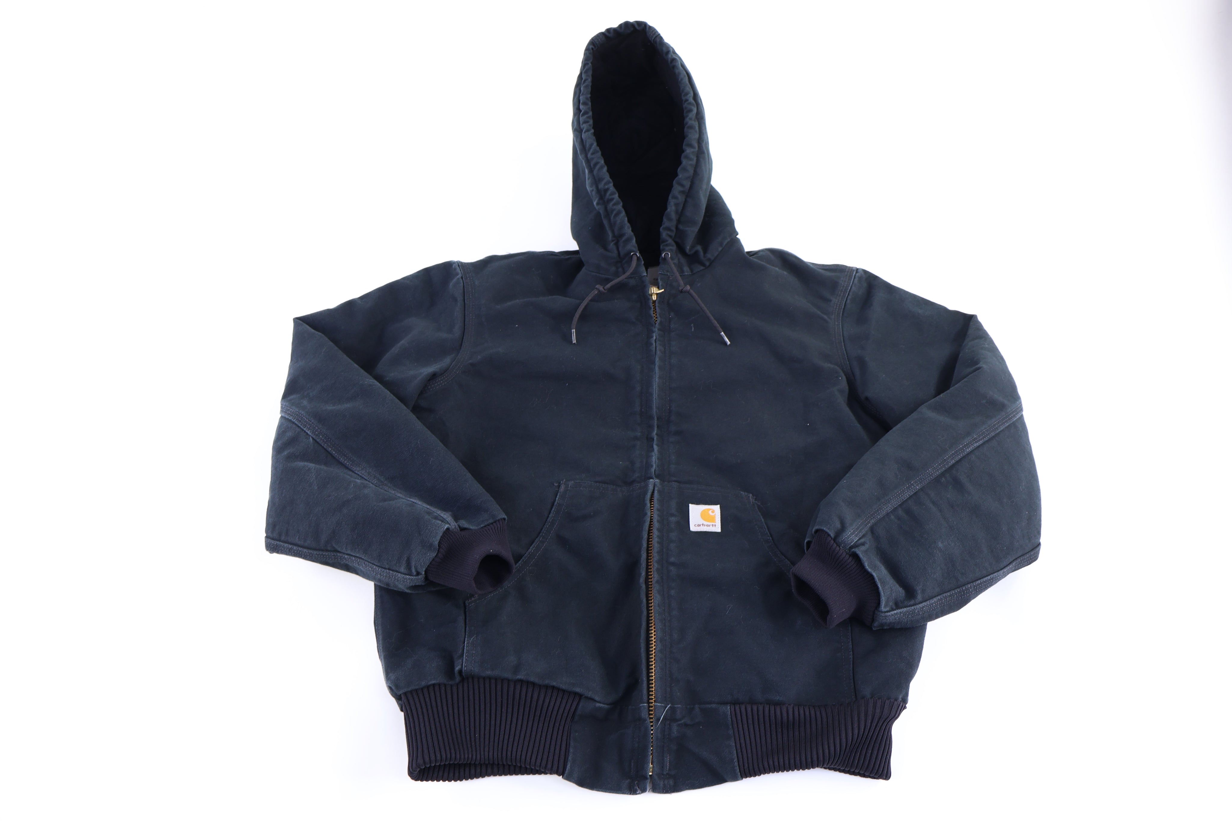 Carhartt Logo Patch Black Full Zip Jacket