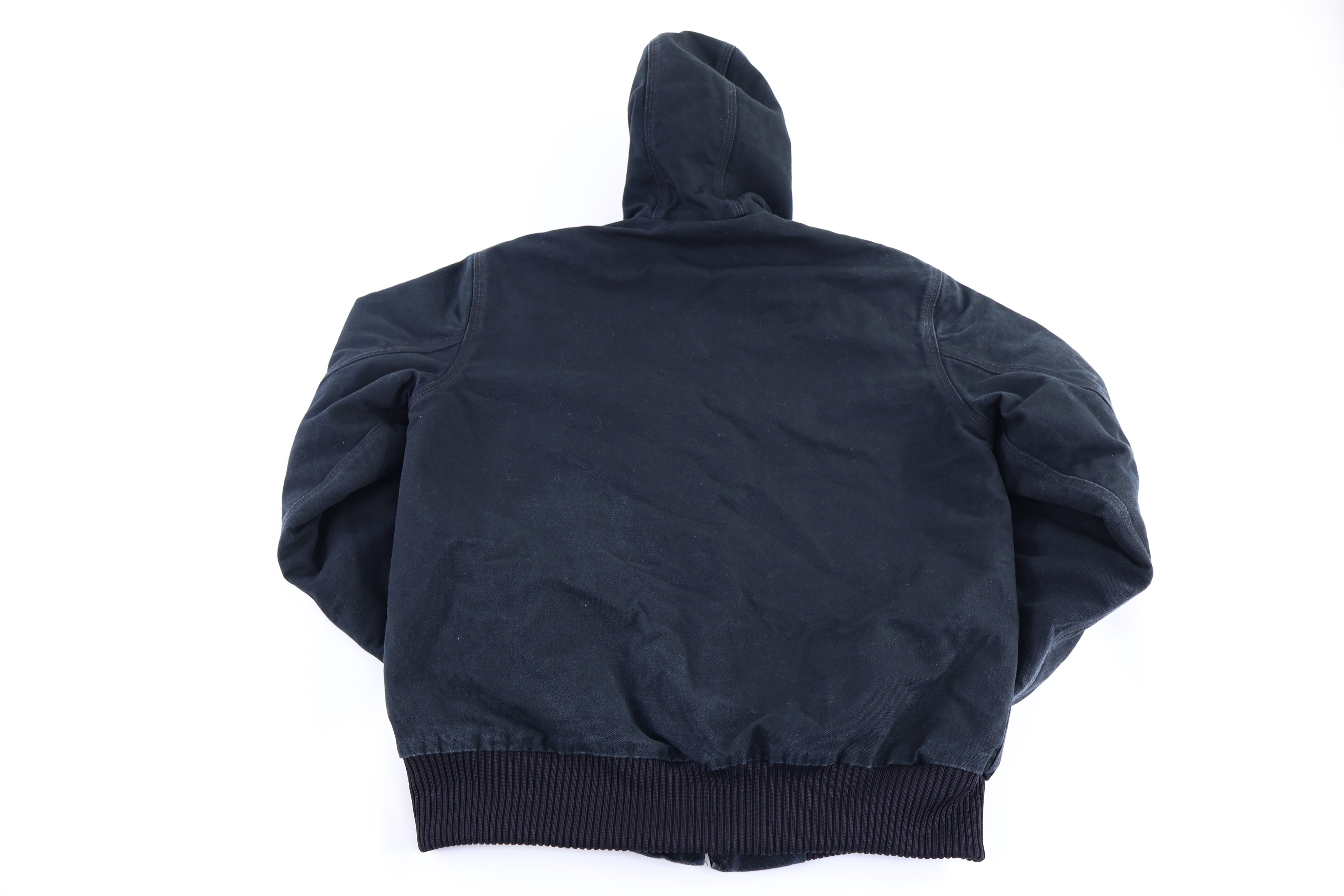 Carhartt Logo Patch Black Full Zip Jacket