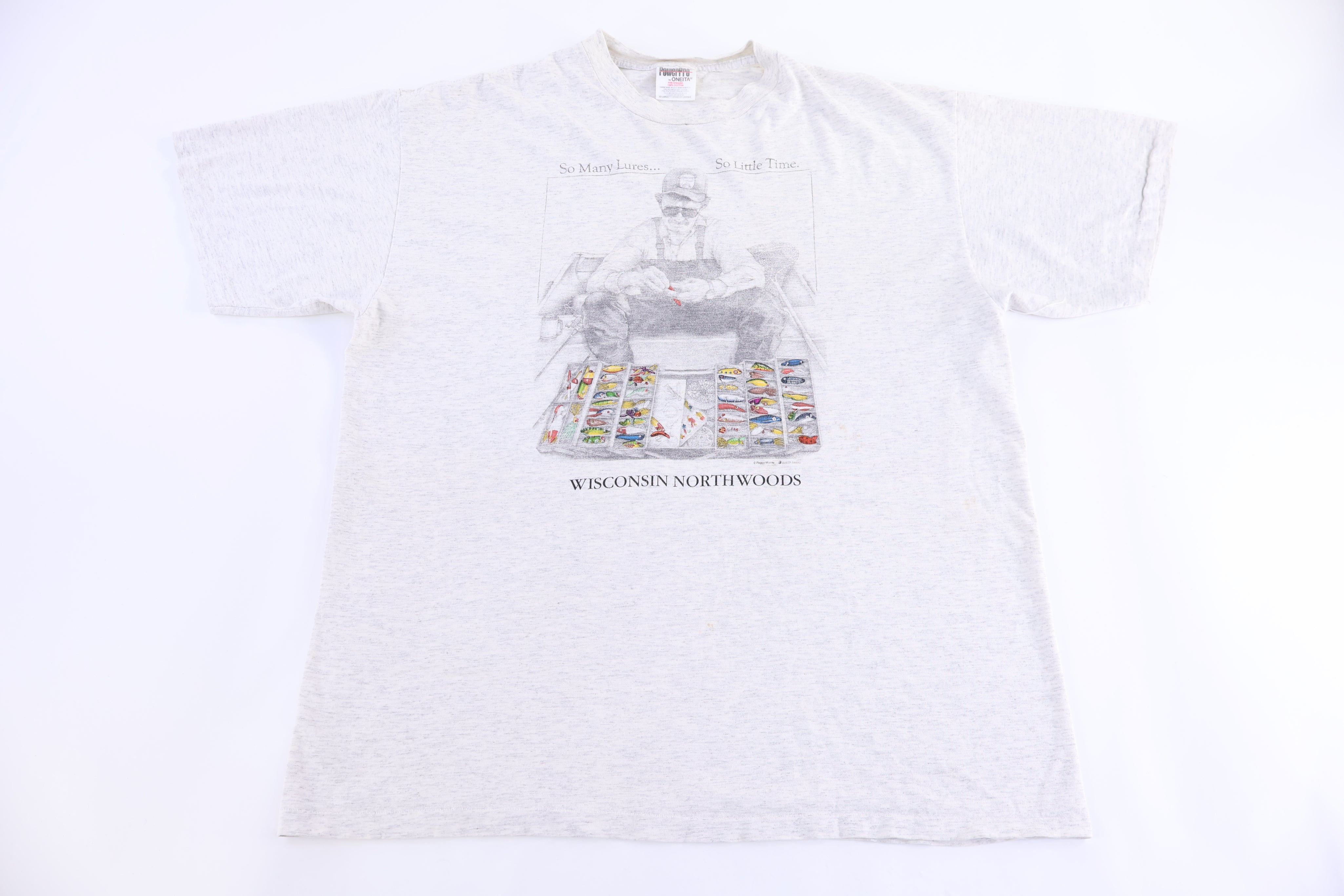 90's Old Man So Many Lures So Little Time T-shirt