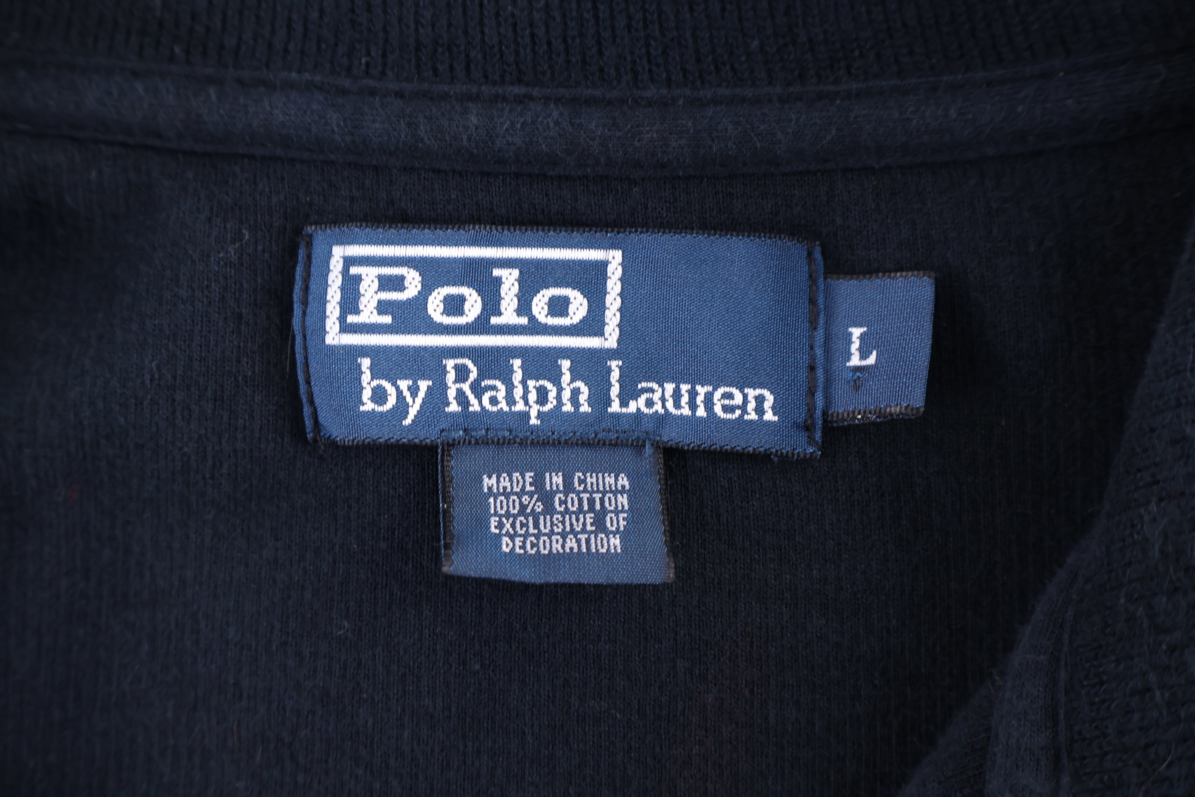 Polo by Ralph Lauren Embroidered Logo Quarter Zip Sweater