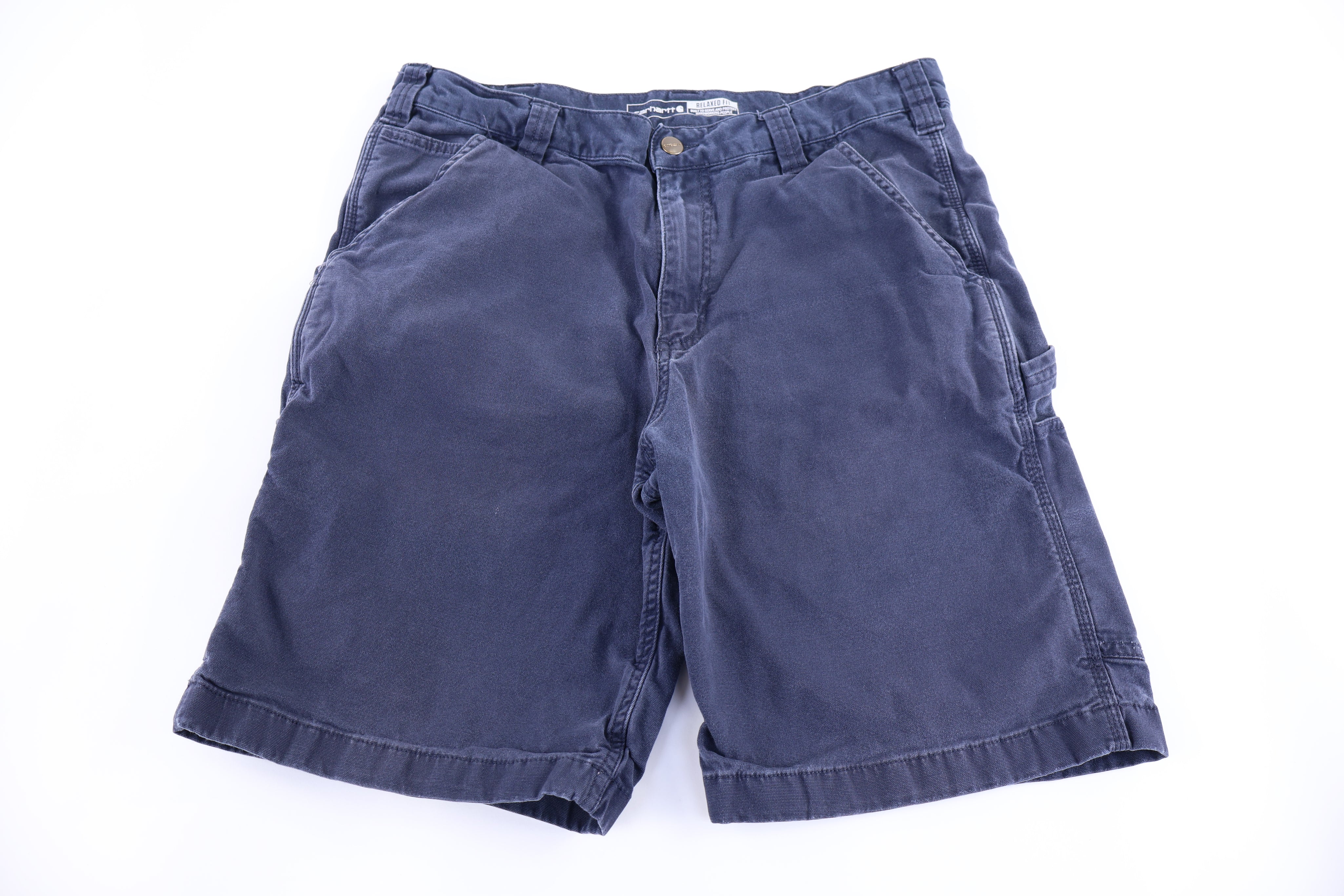 Carhartt Logo Patch Blue Shorts