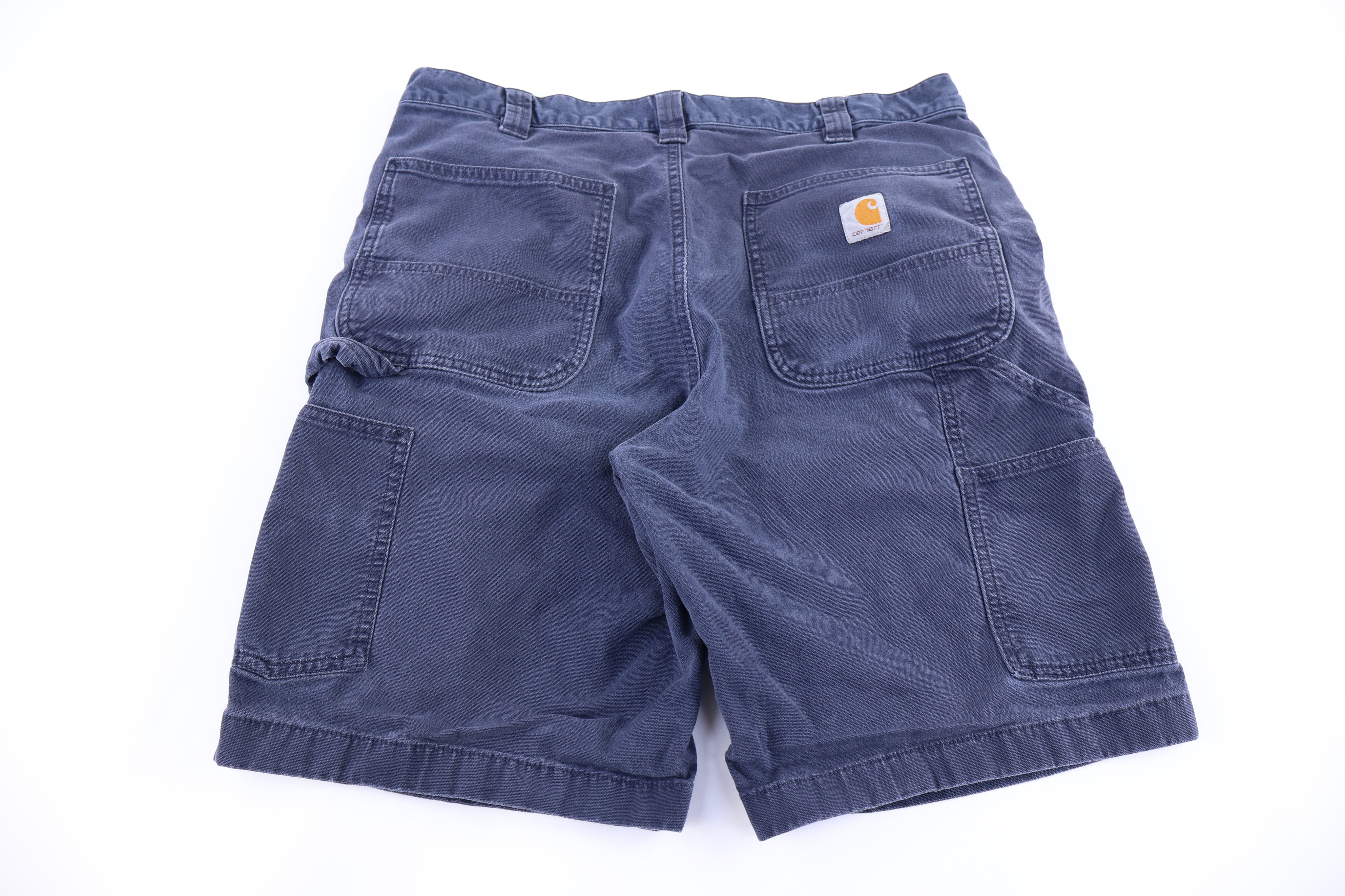 Carhartt Logo Patch Blue Shorts