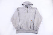 Carhartt Logo Patch Grey Pullover Hoodie