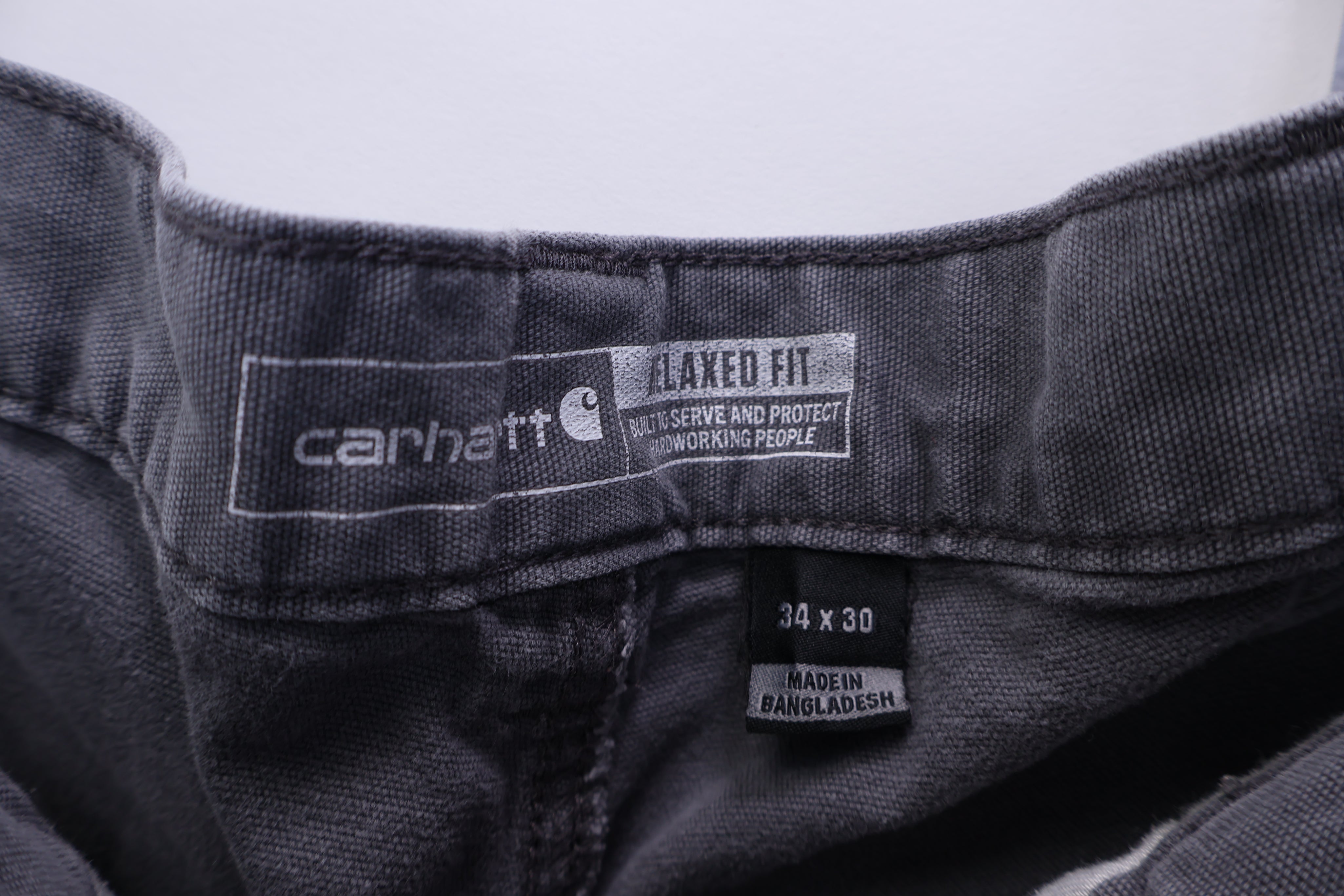 Carhartt Logo Patch Grey Pants