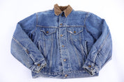 80's Carhartt Logo Patch Denim Trucker Jacket