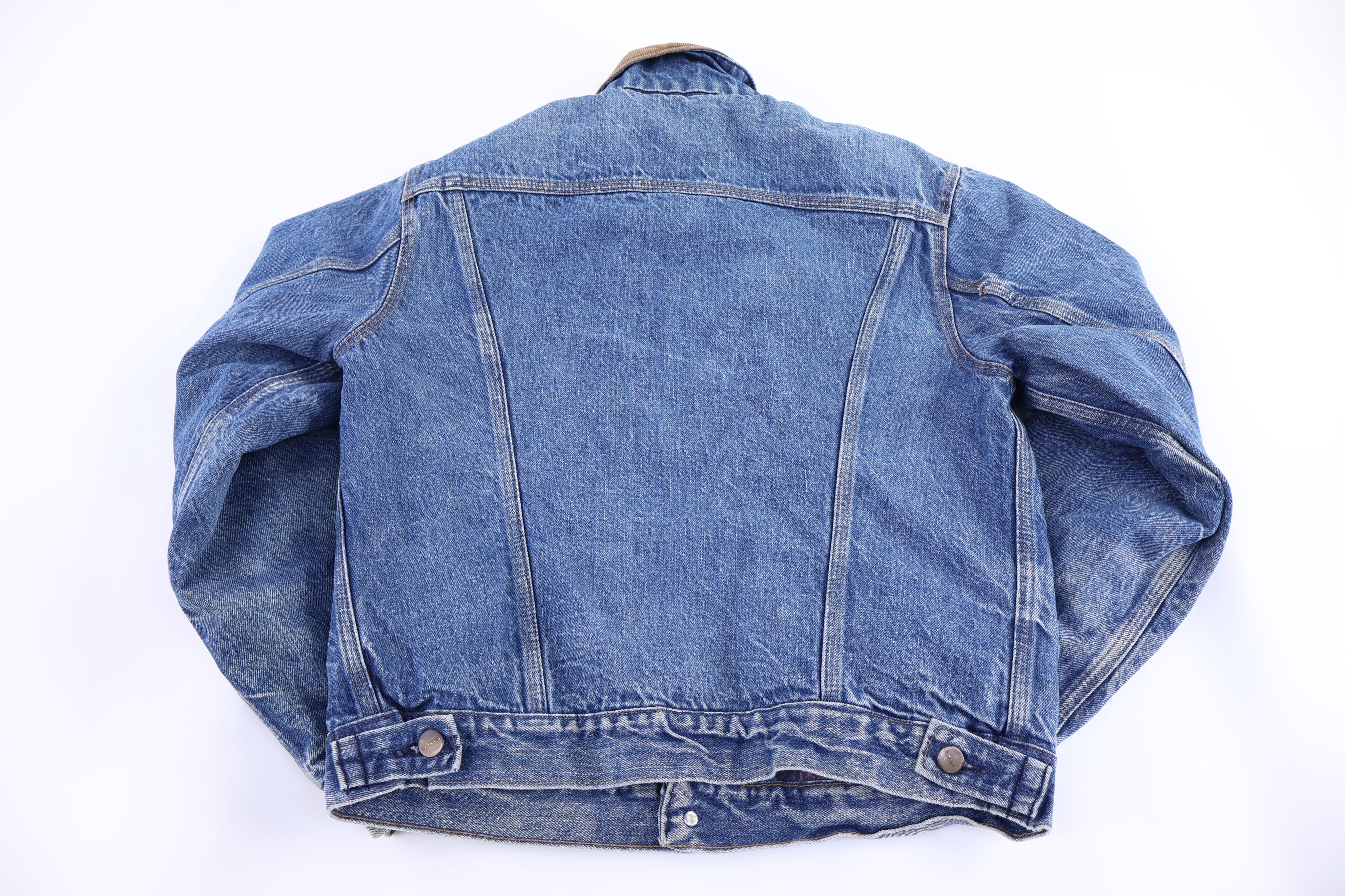80's Carhartt Logo Patch Denim Trucker Jacket