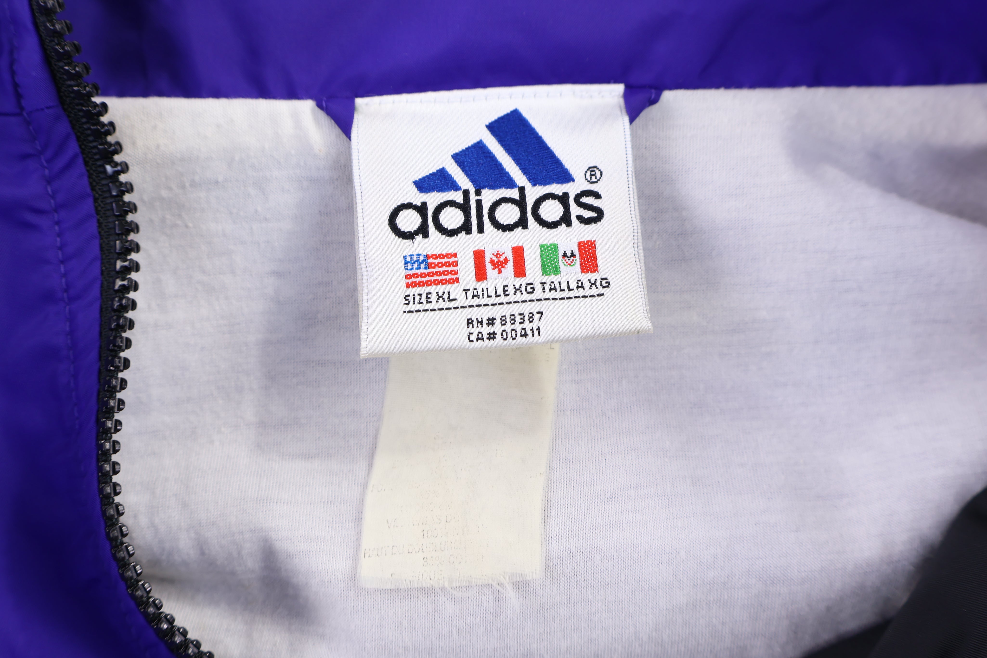 90's Adidas Multicolor Full Zip Jacket