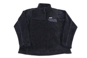 Women's Patagonia Logo Patch Black Fleece Pullover